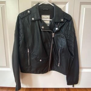 Large Abercrombie&Fitch Vegan Leather Jacket